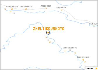 map of Zheltikovskaya
