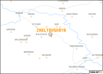 map of Zheltovskaya