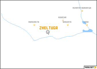 map of Zheltuga