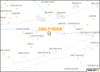 map of Zheltyanka