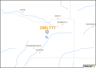 map of Zhëltyy