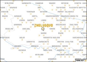 map of Zhelŭdovo