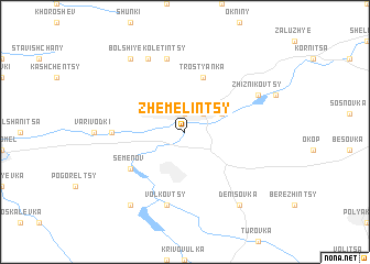 map of Zhemelintsy