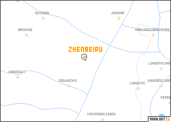 map of Zhenbeipu