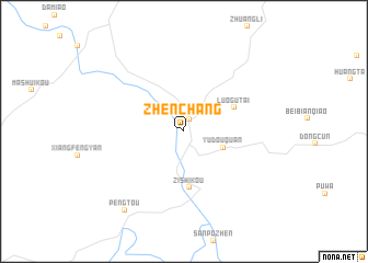 map of Zhenchang
