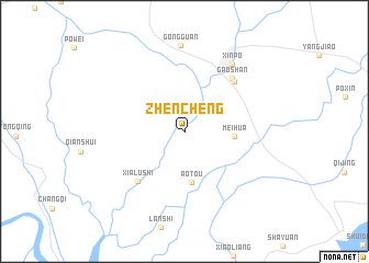 map of Zhencheng