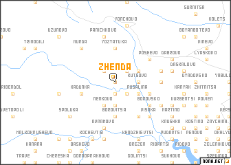 map of Zhenda