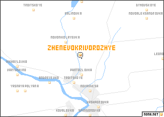 map of Zhenevo-Krivorozhʼye