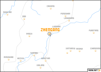 map of Zhengang