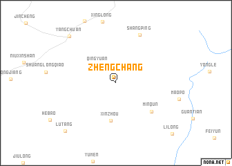 map of Zhengchang