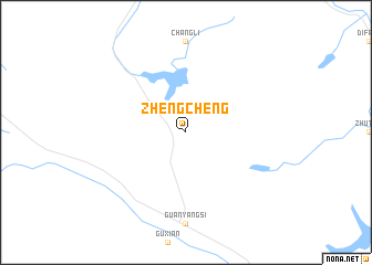 map of Zhengcheng