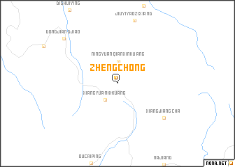 map of Zhengchong