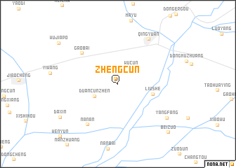 map of Zhengcun