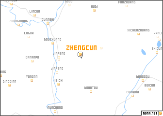 map of Zhengcun