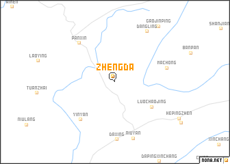 map of Zhengda