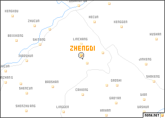 map of Zhengdi