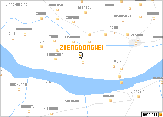 map of Zhengdongwei