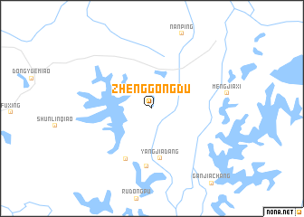 map of Zhenggongdu