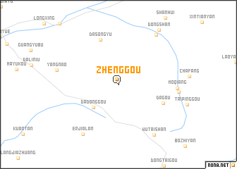 map of Zhenggou
