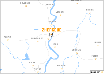 map of Zhengguo