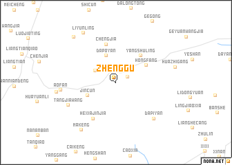 map of Zhenggu