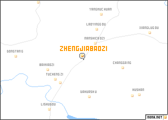 map of Zhengjiabaozi