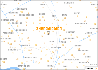 map of Zhengjiadian