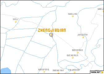 map of Zhengjiadian