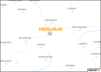 map of Zhengjiajie