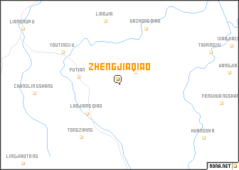 map of Zhengjiaqiao