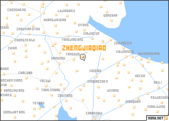 map of Zhengjiaqiao
