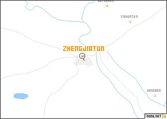 map of Zhengjiatun