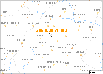 map of Zhengjiayanwu