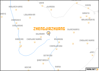 map of Zhengjiazhuang