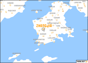 map of Zhengjia