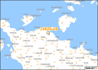 map of Zhengjia