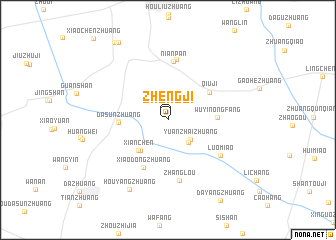 map of Zhengji