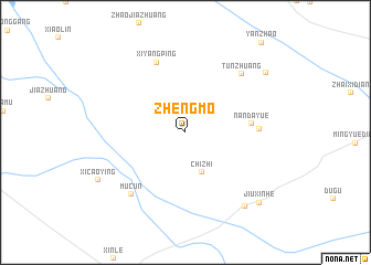 map of Zhengmo