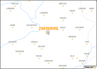 map of Zhengping