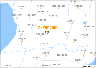 map of Zhengping