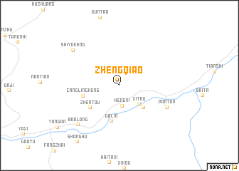 map of Zhengqiao