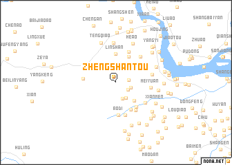 map of Zhengshantou
