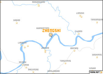 map of Zhengshi