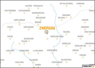 map of Zhengwu