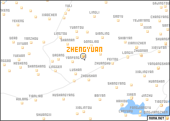 map of Zhengyuan