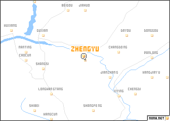 map of Zhengyu