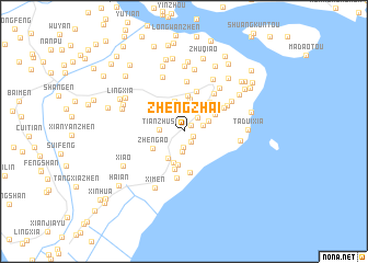 map of Zhengzhai