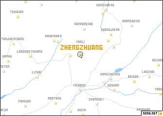 map of Zhengzhuang