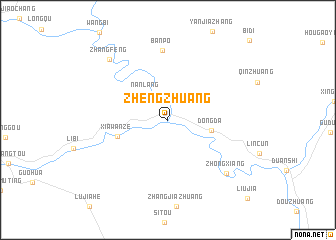 map of Zhengzhuang