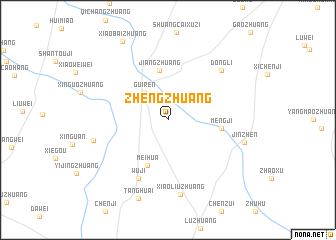 map of Zhengzhuang